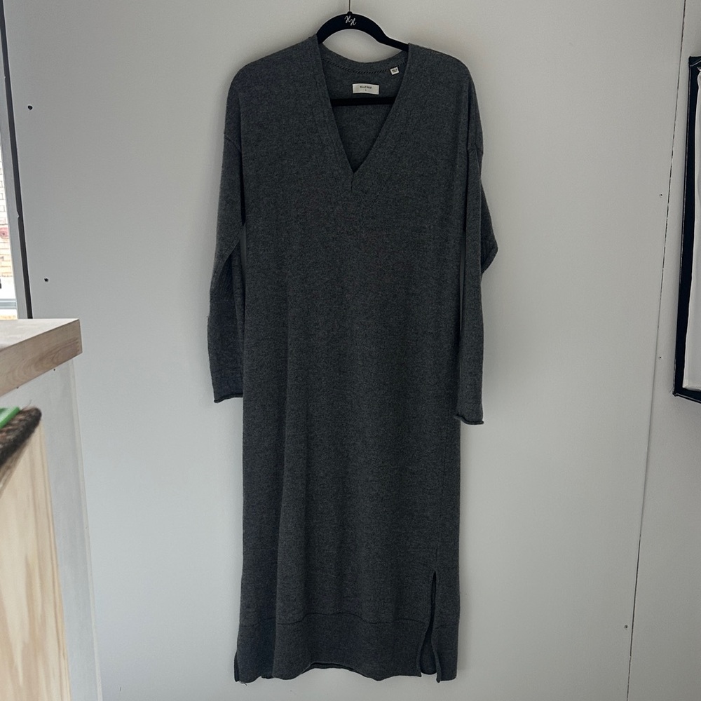 Billy Reid Charcoal Long Sleeve Dress